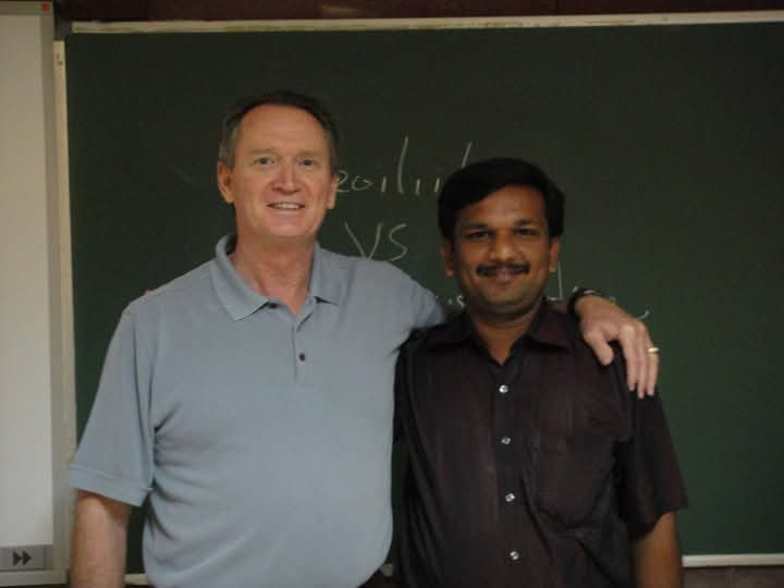 Bala with tutor Richard Jackson, PT, OCS, at the 2010 Pelvic Cradle Dysfunction course